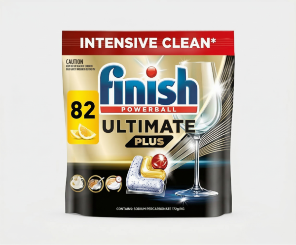 Finish Ultimate Plus Dishwashing Tablets Lemon 82 Pack