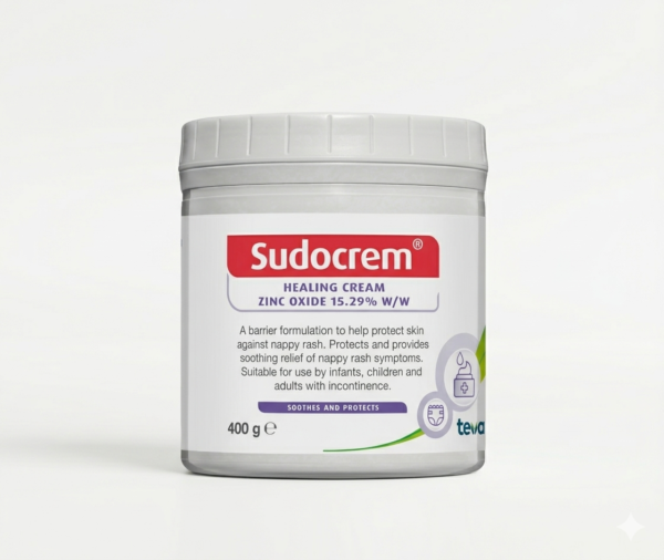 SUDOCREM Healing Cream 400g | Multi-Purpose Nappy Rash & Barrier Cream (Family Value Pack)